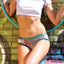 Bamboo Green/Teal Bootyshort / Swim Bottom