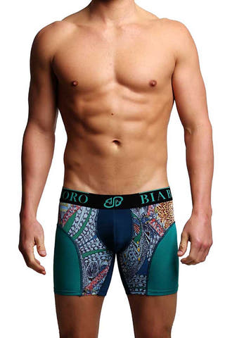 Bamboo Green & Dark Blue Boxer