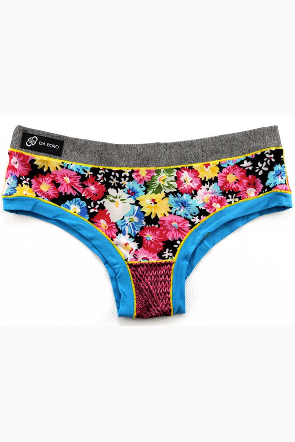Bamboo Grey/Light-Blue Bootyshort / Swim Bottom