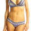 Bamboo Grey/Purple Aztec-Print Bralette / Swim Top