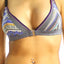 Bamboo Grey/Purple Aztec-Print Bralette / Swim Top