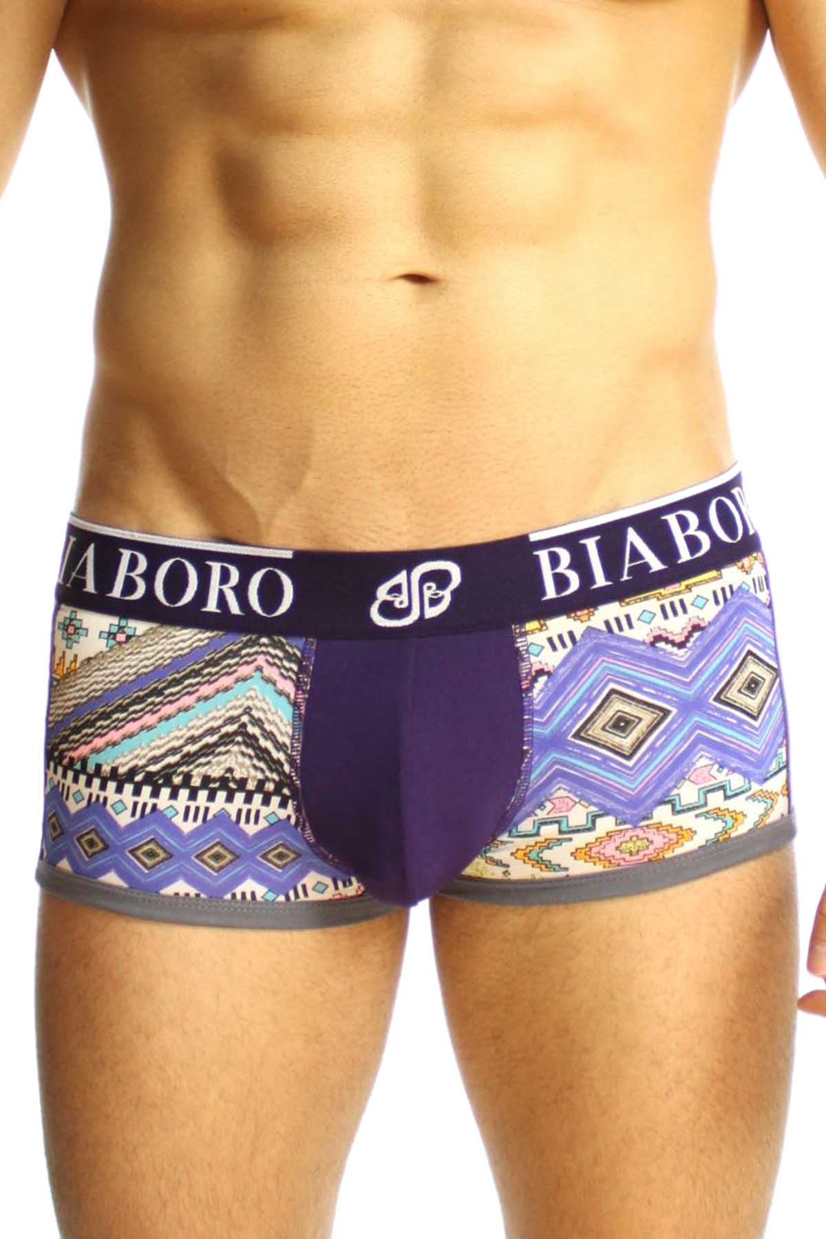 Bamboo Grey & Purple Aztec Trunk