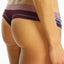 Bamboo Plum/Floral-Print Brazilian Panty / Swim Bottom