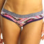 Bamboo Purple/Pink Aztec-Print Brazilian Panty / Swim Bottom