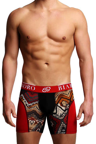 Bamboo Red & Black Boxer Brief