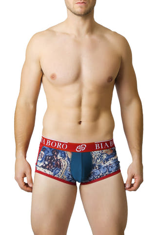 Bamboo Red & Deep Blue Trunk