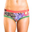 Bamboo Salmon/Green Bootyshort / Swim Bottom