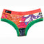 Bamboo Salmon/Green Bootyshort / Swim Bottom