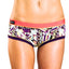 Bamboo Salmon/Purple Floral Bootyshort / Swim Bottom