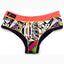 Bamboo Salmon/Purple Floral Bootyshort / Swim Bottom