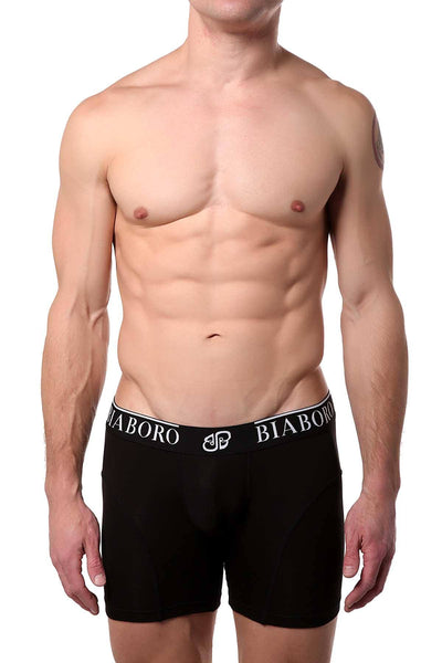 Bamboo Solid-Black Boxer Brief