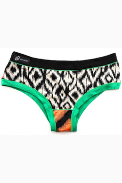 Bamboo Solid-Black/Green Bamboo Bootyshort / Swim Bottom thumbnail 1