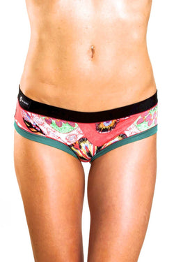 Bamboo Solid-Black/Medium-Green Bootyshort / Swim Bottom thumbnail 2