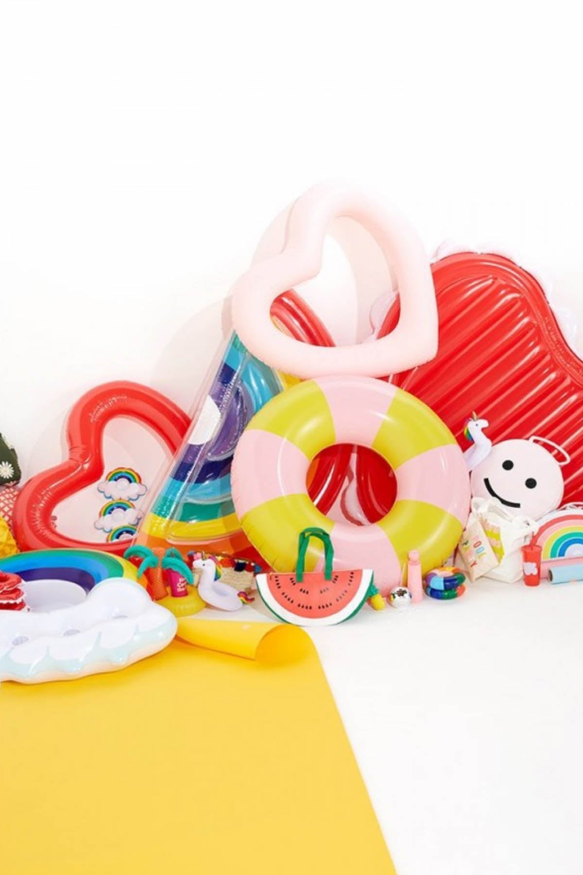 Ban.do Beverly Stripe Float-On Giant Inflatable Inner Tube