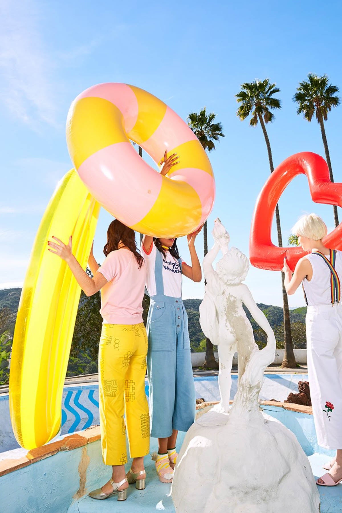 Ban.do Beverly Stripe Float-On Giant Inflatable Inner Tube