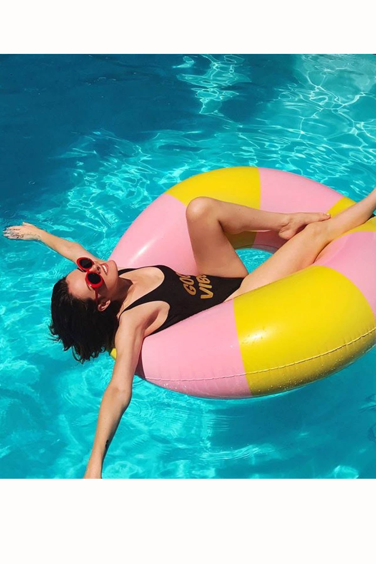 Ban.do Beverly Stripe Float-On Giant Inflatable Inner Tube