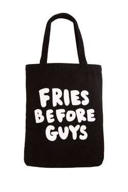 Ban.do Black Fries Before Guys Tote Bag thumbnail 2