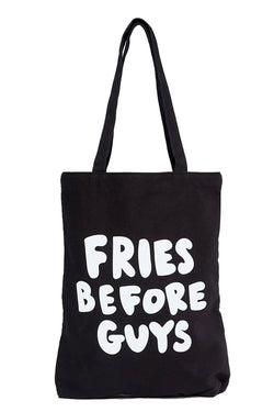 Ban.do Black Fries Before Guys Tote Bag thumbnail 3