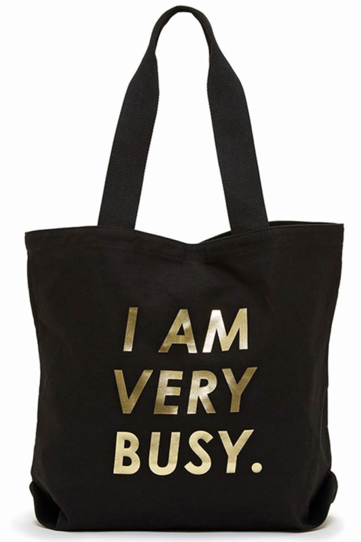 Ban.do Black Very Busy Canvas Tote