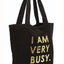 Ban.do Black Very Busy Canvas Tote