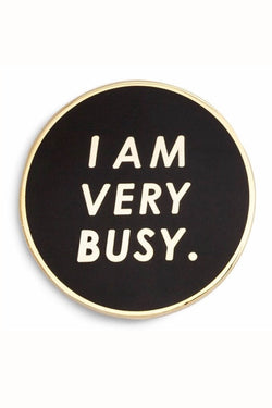 Ban.do Black Very Busy Enamel Pin thumbnail 1