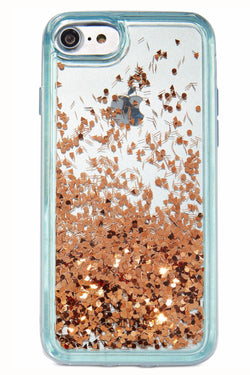 Ban.do Blue & Rose-Gold Glitter Bomb iPhone Case thumbnail 1