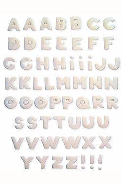 Ban.do Holographic Alphabet Leatherette Plushie Stickers thumbnail 2