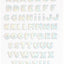 Ban.do Holographic Alphabet Leatherette Plushie Stickers