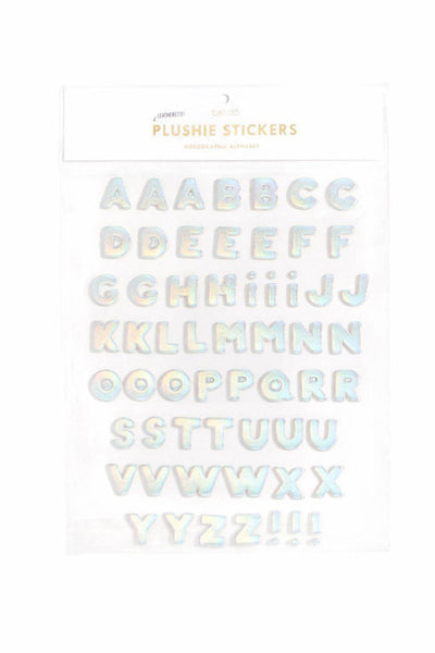 Ban.do Holographic Alphabet Leatherette Plushie Stickers