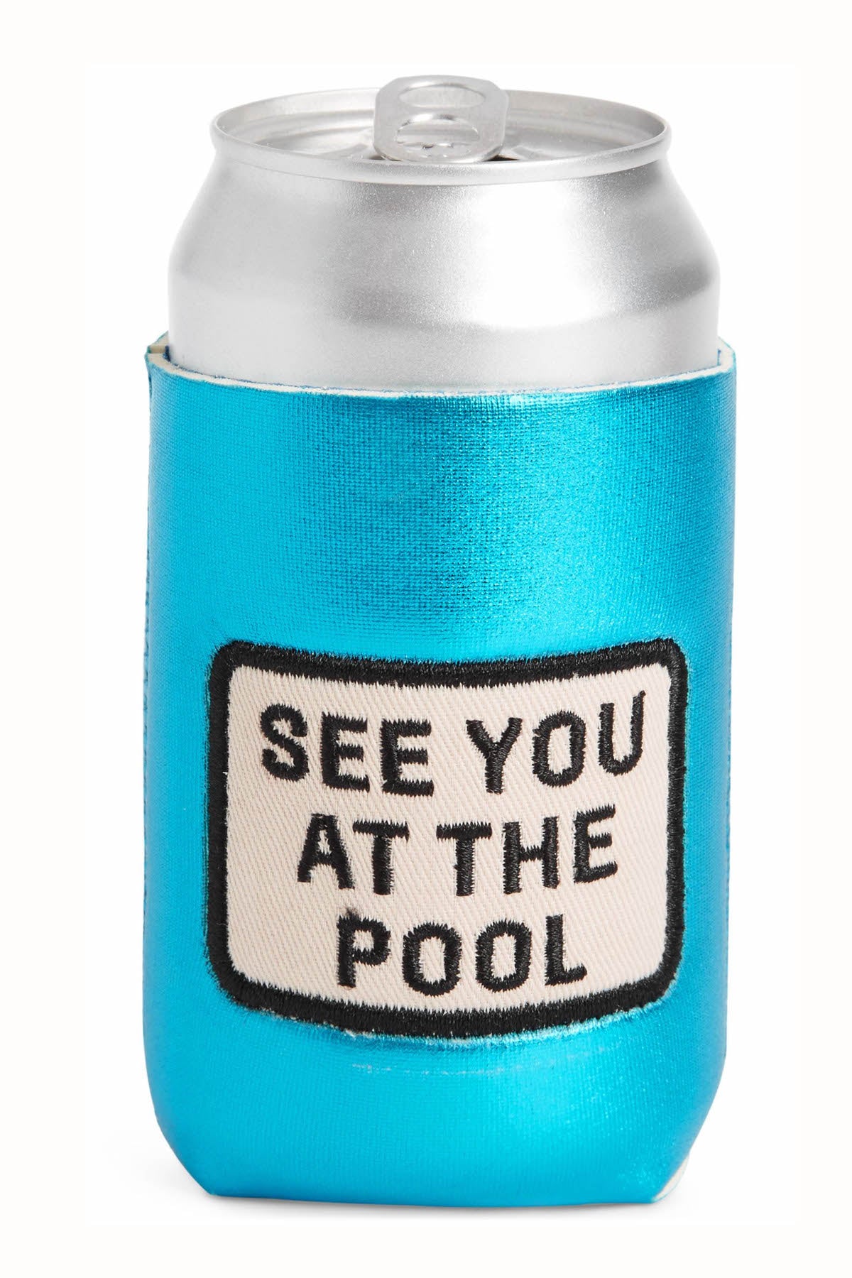 Ban.do Metallic-Blue At The Pool Drink Sleeve