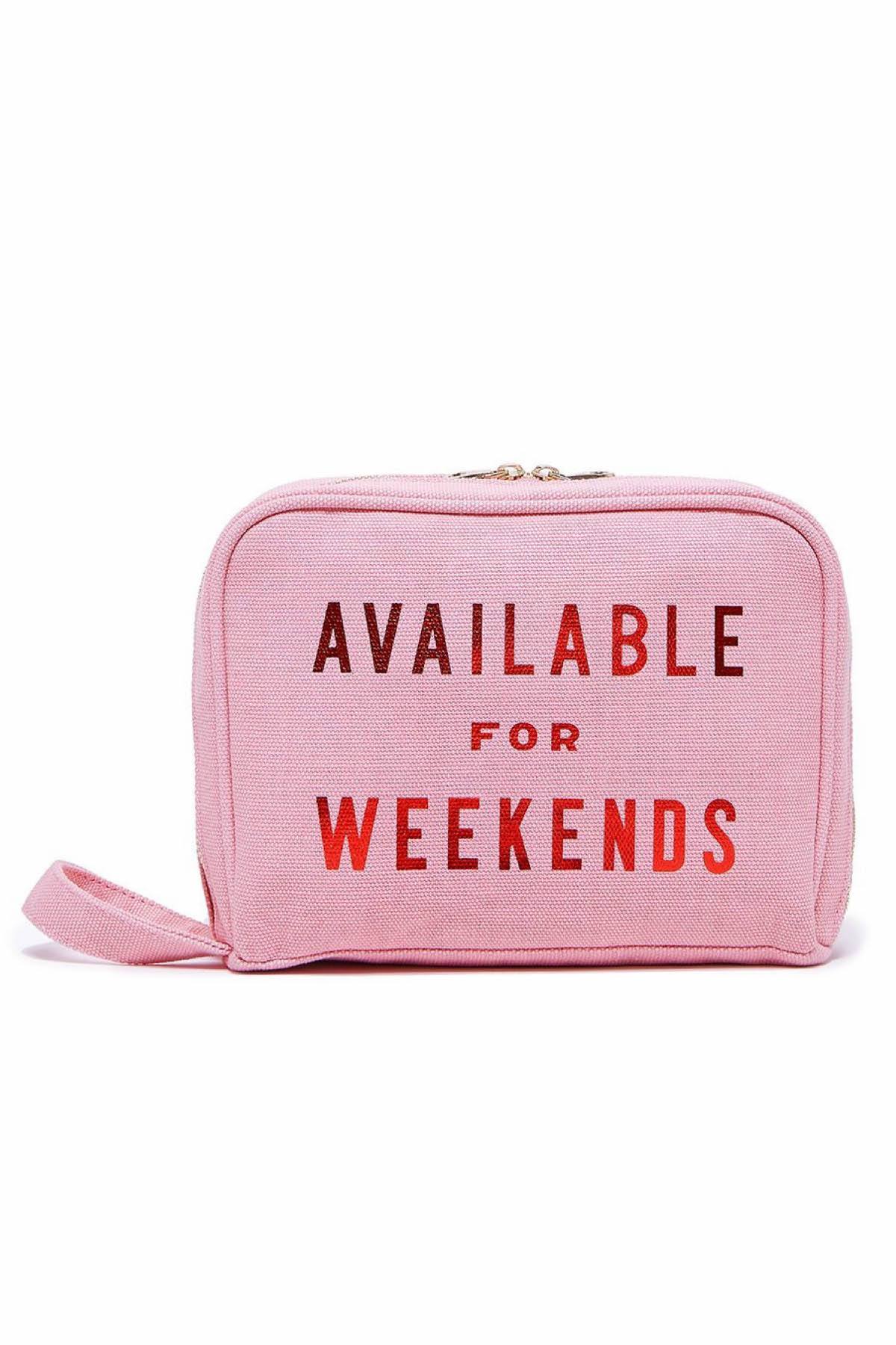 Ban.do Pink Available For Weekends Toiletries Bag