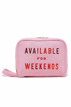 Ban.do Pink Available For Weekends Toiletries Bag thumbnail 2
