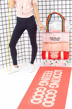 Ban.do Pink Getting Pizza Gym Bag thumbnail 2