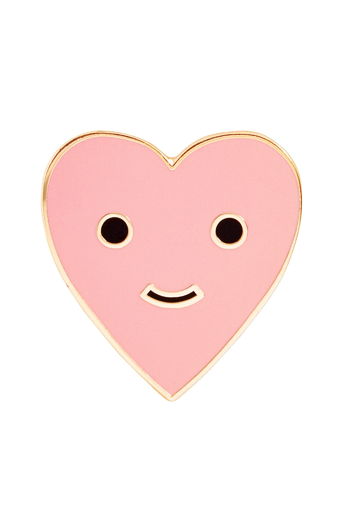 Ban.do Pink/Gold Herbie Heart Enamel Flair Pin