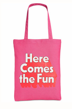 Ban.do Pink Here Comes The Fun Canvas Tote thumbnail 1