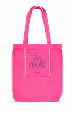 Ban.do Pink Here Comes The Fun Canvas Tote thumbnail 3
