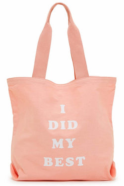 Ban.do Pink I Did My Best Canvas Tote thumbnail 1