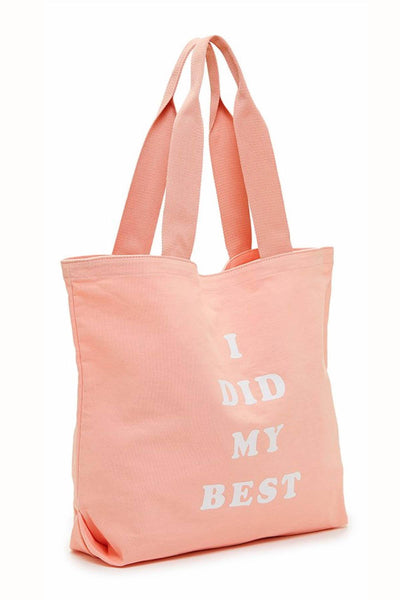Ban.do Pink I Did My Best Canvas Tote