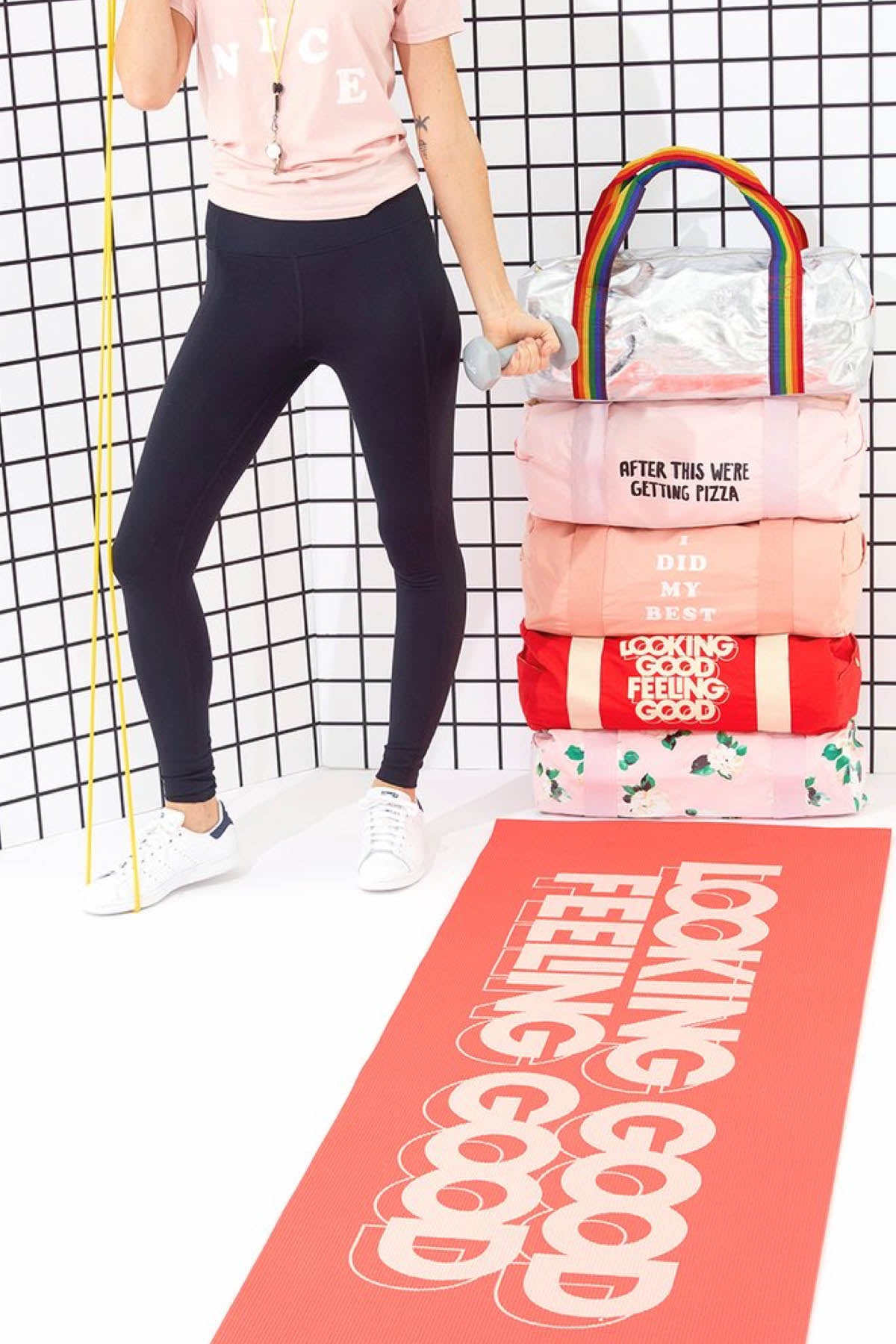 Ban.do Pink My Best Gym Bag