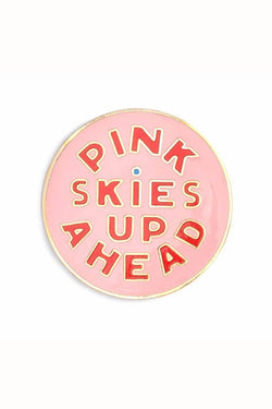 Ban.do Pink Skies Up Ahead Enamel Pin thumbnail 1