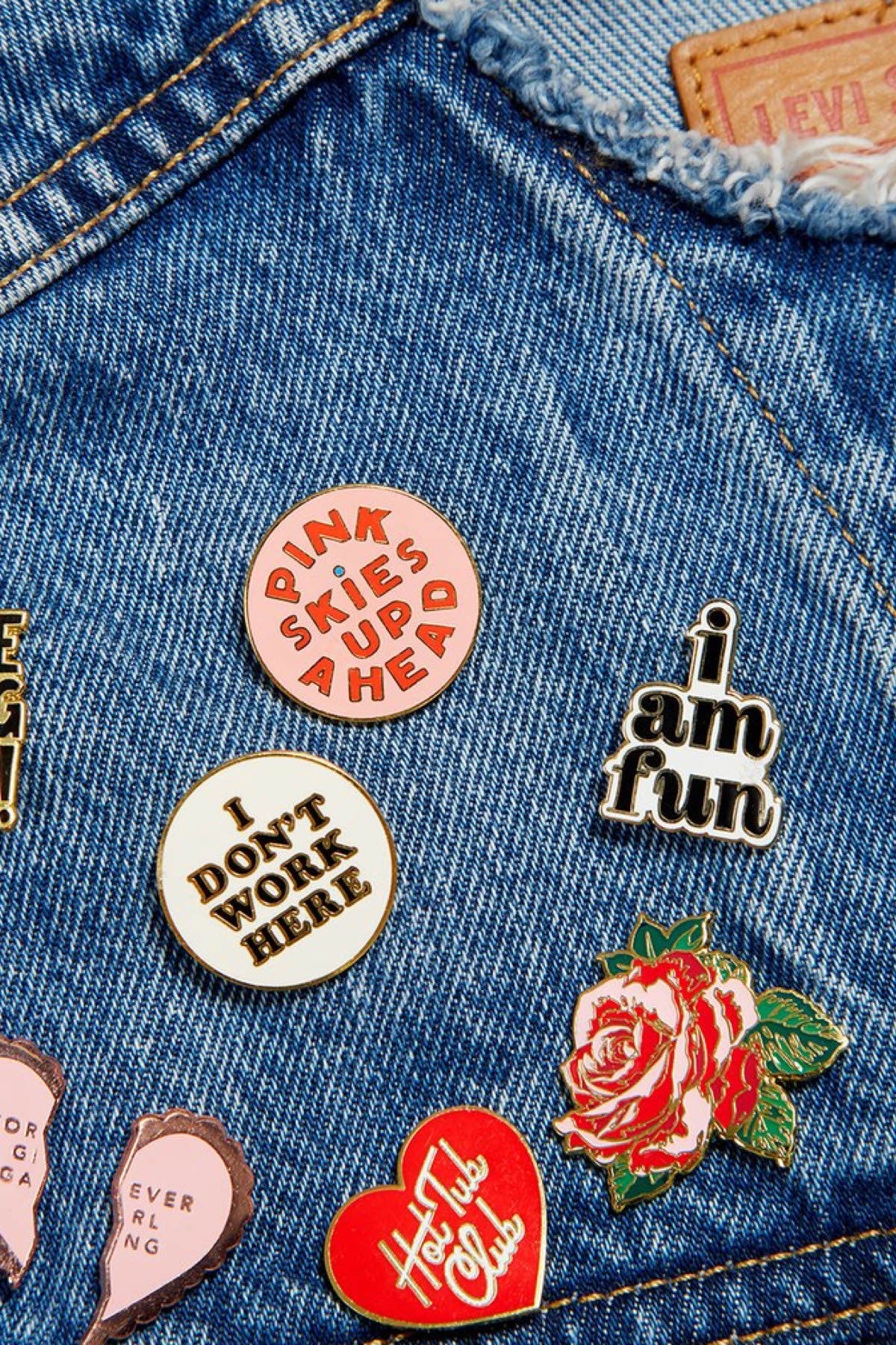 Ban.do Pink Skies Up Ahead Enamel Pin
