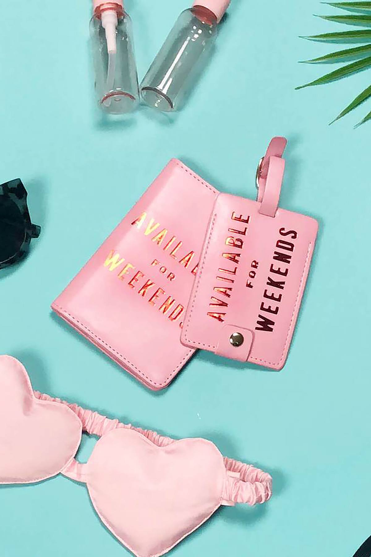 Ban.do Pink 'Weekends' Luggage Tag