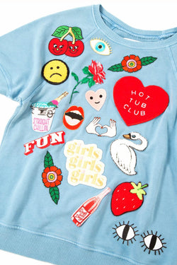 Ban.do Red Hot-Tub Club Heart Iron-On Patch thumbnail 4
