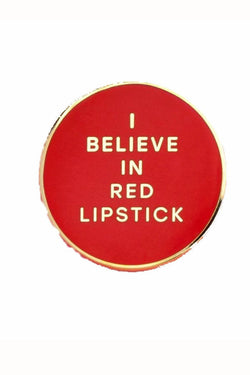 Ban.do Red Lipstick Enamel Pin thumbnail 1