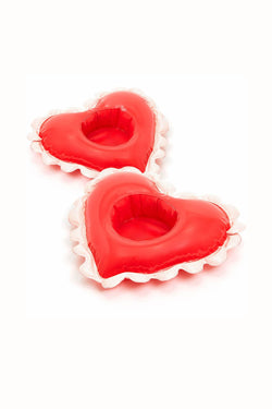 Ban.do Red Sweetheart Float-On drink Floatie 2-Pack thumbnail 2