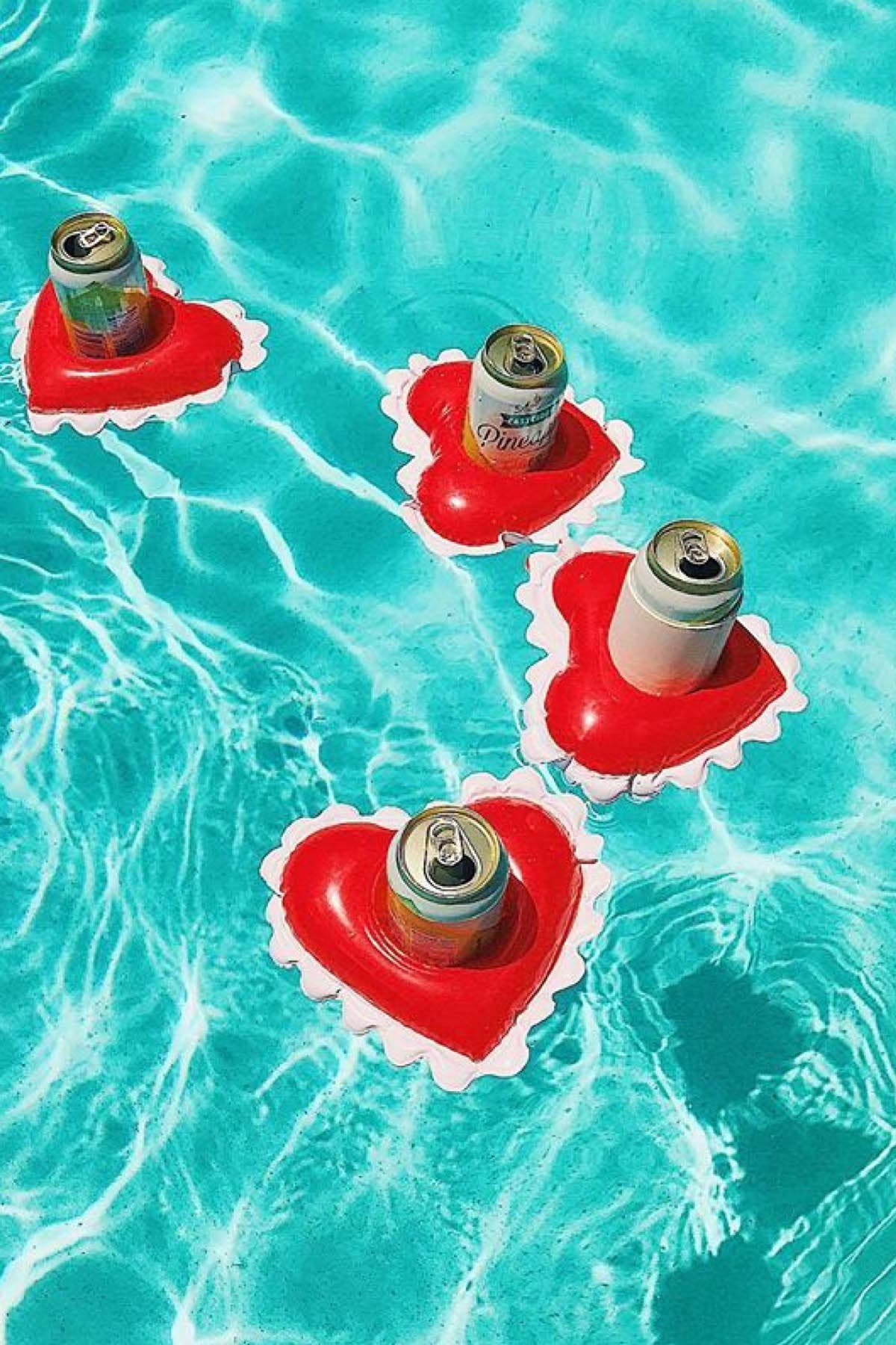 Ban.do Red Sweetheart Float-On drink Floatie 2-Pack