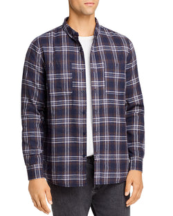 Banks Journal Flannel Slim Fit Button-down Shirt Dirty Denim thumbnail 1