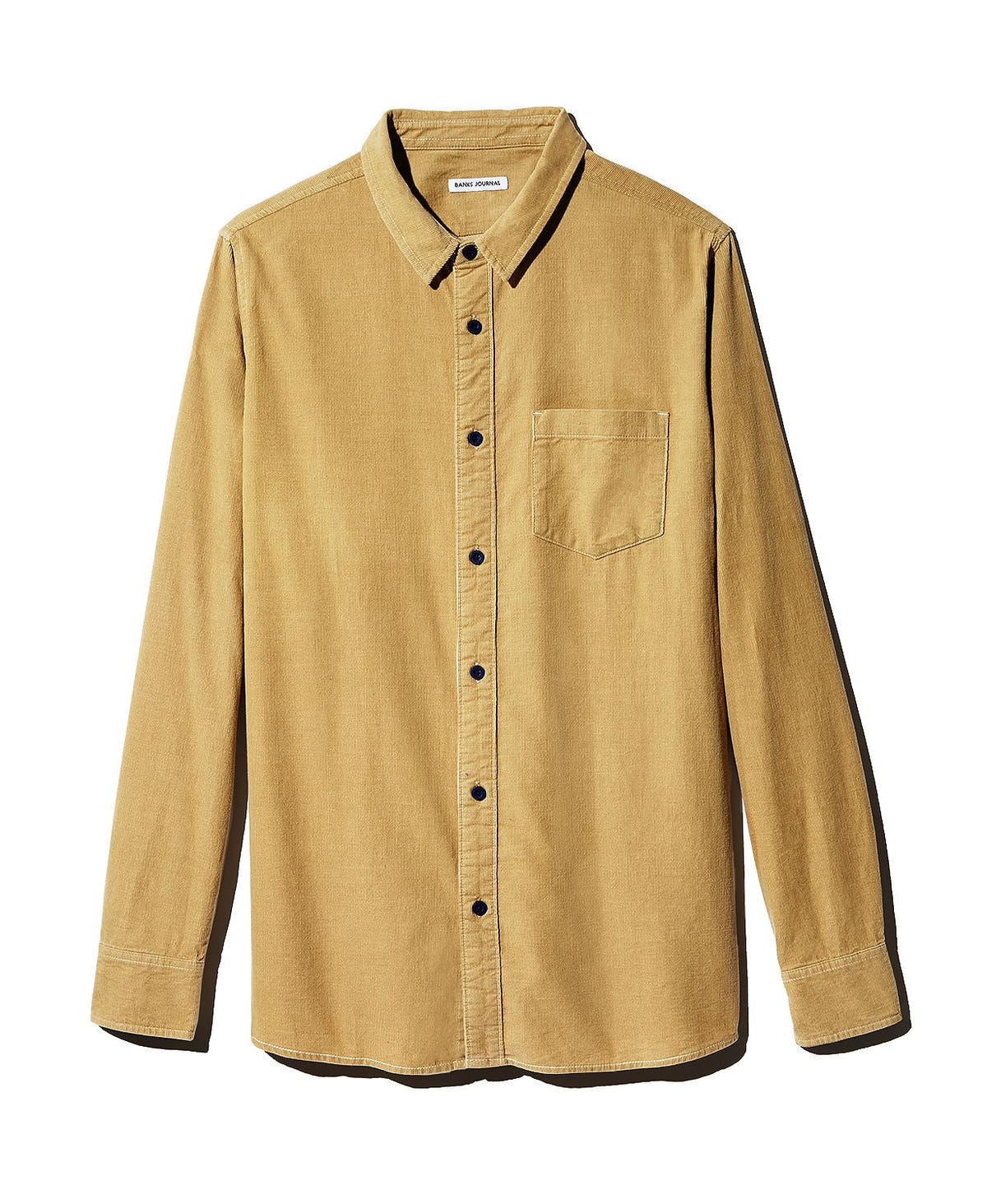 Banks Journal Roy Corduroy Regular Fit Shirt Sand