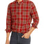 Banks Journal Vanish Plaid Slim Fit Button-down Shirt Rust