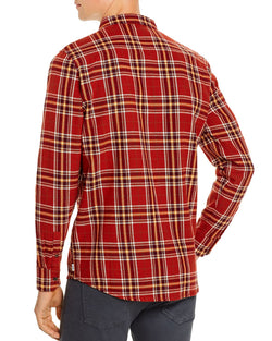 Banks Journal Vanish Plaid Slim Fit Button-down Shirt Rust thumbnail 2